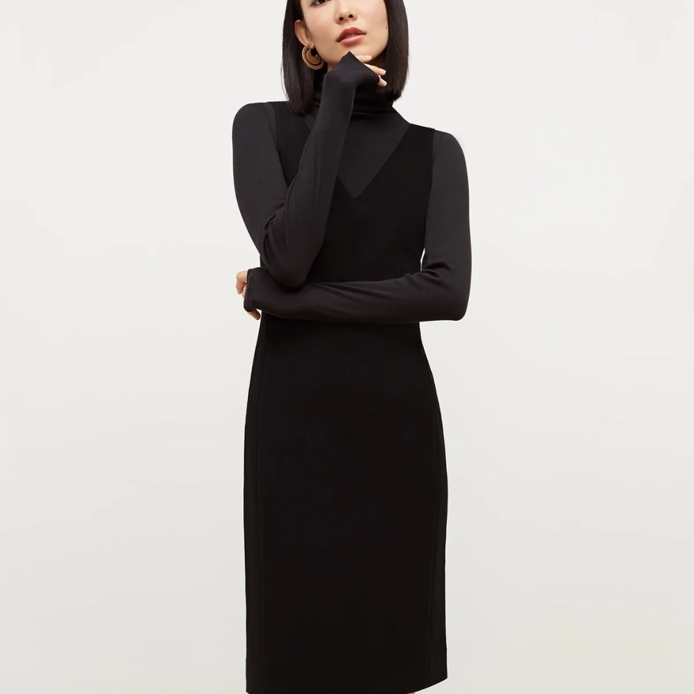 MM LaFleur the Rachel dress- Ponte black size 0